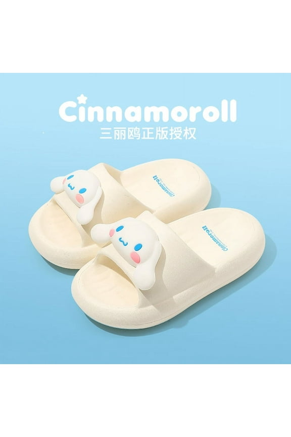 Summer Cute Kuromi Slippers Hello Kitty Sanrio Anime Kawaii Cinnamoroll Home Cartoon Non-Slip Shoes