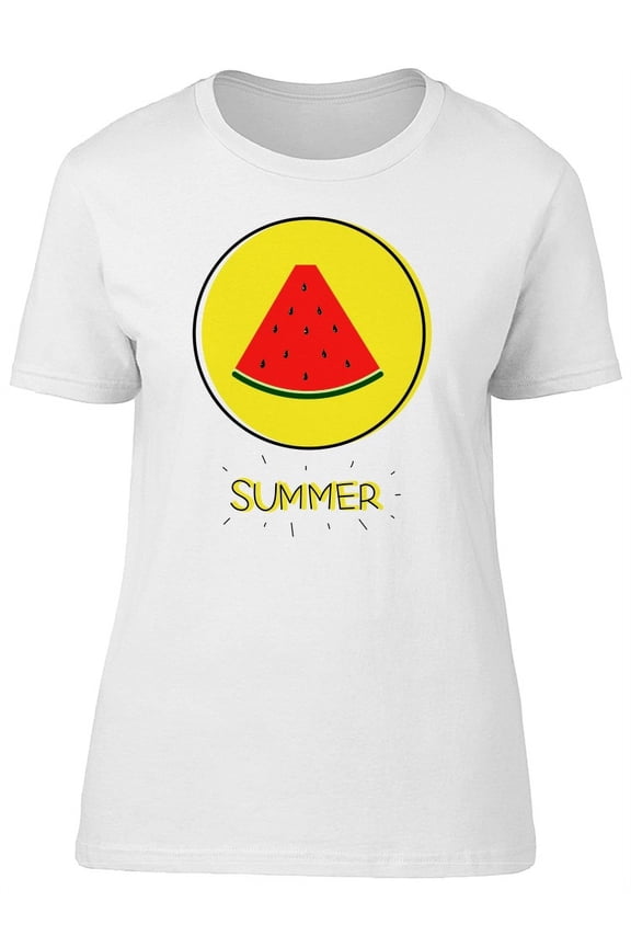 Summer, Cute Watermelon, Cool T-Shirt Women -Image by Shutterstock, Female Small