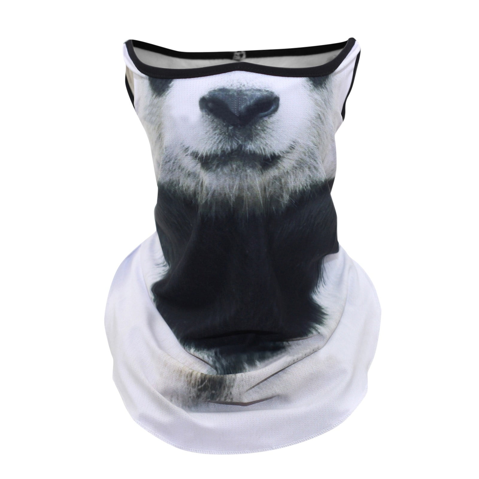 Summer Cycling Ice Silk Animal Print Sun Half Face Ear Loop