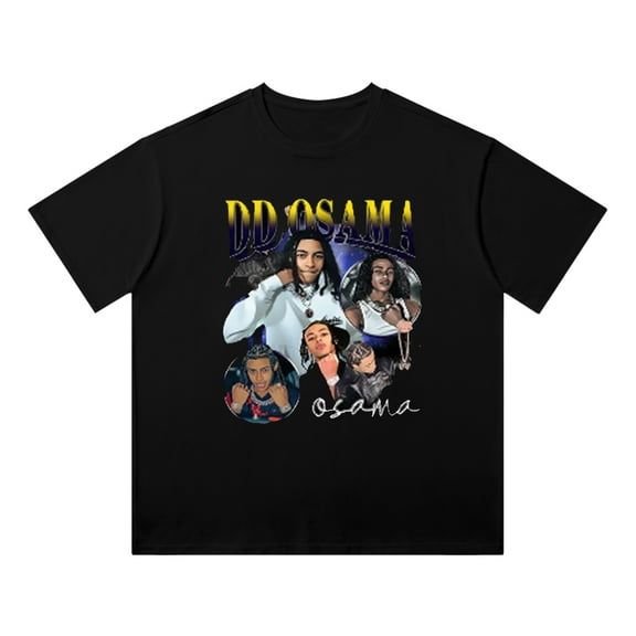 Summer DD Osama Merch T-shirt 2D Printed Design Cotton Round Neck Short Sleeve Top