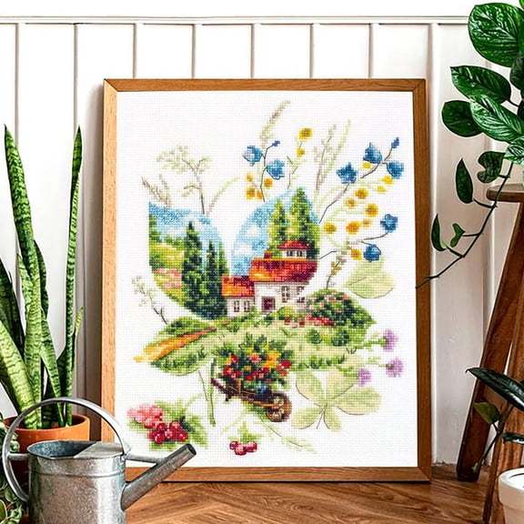 Wizardi Counted Cross-Stitch Kit Summer Day 210-321 Magic Needle