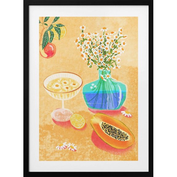 Summer Day Vibes Framed Art Modern Wall Decor