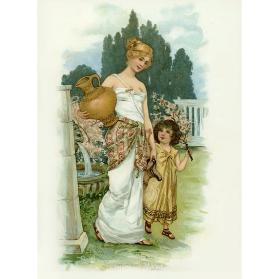 Summer Days Poster Print By Mary Evans Picture Librarypeter & Dawn Cope Collection (18 X 24)