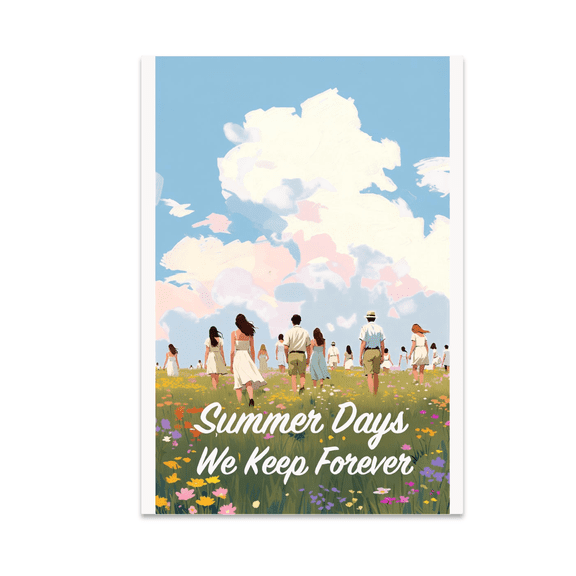 Summer Days We Keep Forever - Nostalgic Summer Decor - 13x19 Poster Print