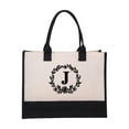 thumbnail image 1 of Summer Deal on Clearance 2023! WJSXC Women's Fashion Canvas Handbag Cotton Hemp Canvas Letter Beach Bag Fashion European And American Fashion Handbag Canvas Shopping Bag J, 1 of 1