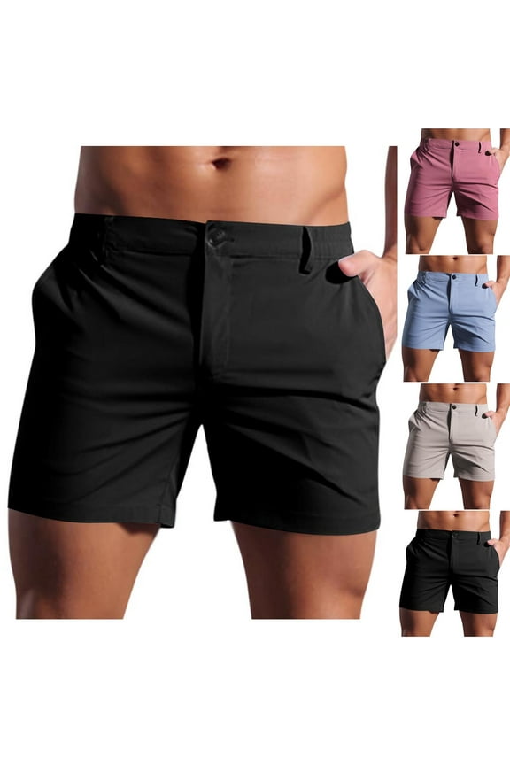 Shorts Men Athletic e Lastic Waist Running Shorts Quick Ly Dry Lightweight Hiking Sport Workout Shorts with Zipper Pockets