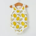 thumbnail image 1 of Kctiaxy White Toddler Baby Boy Romper Sleeve Less Cre W Neck Jumpsuits Cute Printed Thin Summer Fashion Causal Cute Breathable Onesie Outfits 6-24 Months, 1 of 3