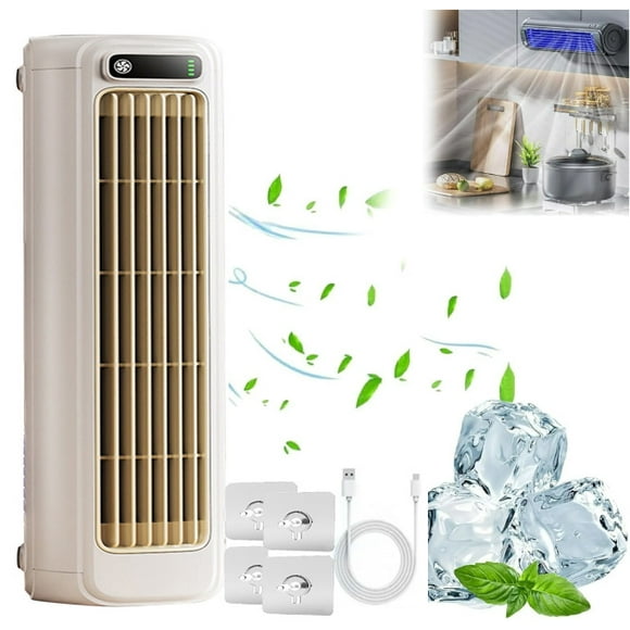 Summer Deals Clearance 2025! Cooling Ace Portable Air Conditioner, Energy Efficient Air Conditioner Cooling Fan Quiet, Speeds & Led Touch Screen, Rechargeable, Long-Lasting Battery Life