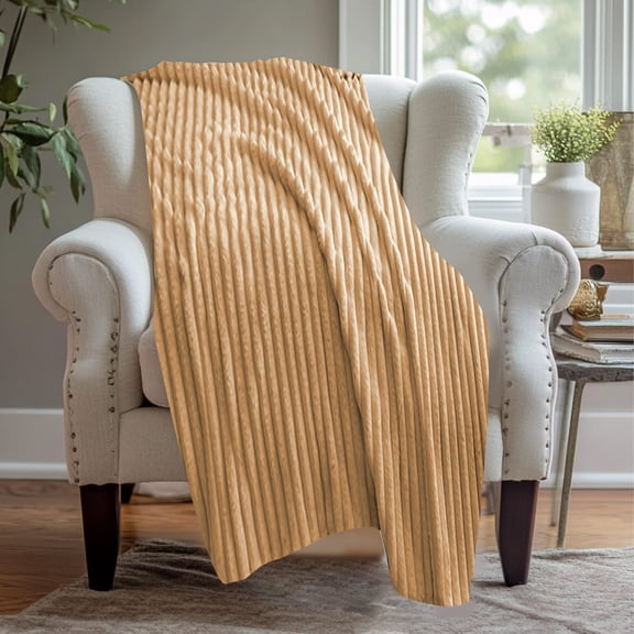 Rvasteizo Throw Blanket for Couch, Soft and Thick Double Layer Raschel Blanket A Must Have Warming Artifact In Winter Suitable for Beds Sofas