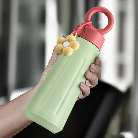 Rvasteizo Water Bottle for School, 316 Stainless Steel Insulated Cup Water Cup Portable Sports Handle Cup