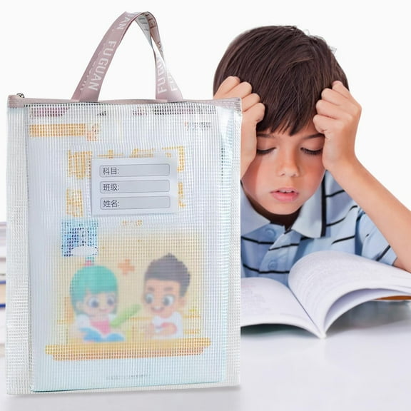 Under $5! Rvasteizo File Organizer and Storage, A3 Thick Document Bag Transparent Test Paper Storage Bag Art Paper Storage Bag A4 Material Storage Tote Bag