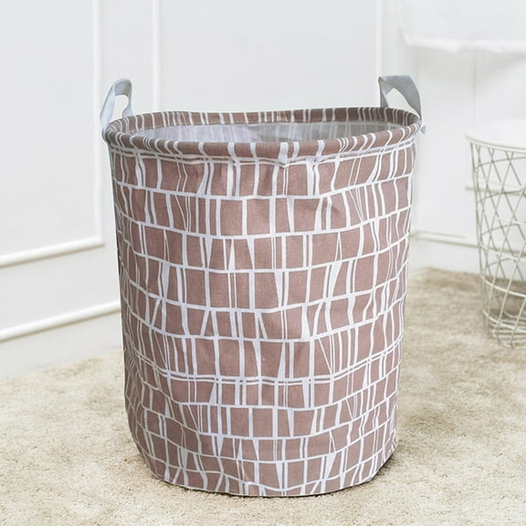 Under $5! Rvasteizo Closet Organizers and Storage, Canvas Laundry Clothes Basket Storage Basket Folding Storage Box