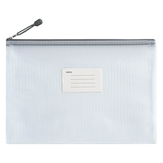 Summer Deals Clearance Under $5! Rvasteizo Pencil Pouch, Mesh Zipper Bags Document Bag A4 Document Pouches File Folders