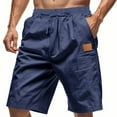 thumbnail image 1 of Summer Mens Shorts Plus Size Elastic Waist Drawstring Short Pants for Men Summer Casual Loose Athletic Sport Workout Cargo Shorts with Pockets S-3XL, 1 of 9