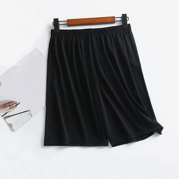 Bmawag Summer Mens Shorts Plus Size Elastic Waist Sleeping Short Pants for Men Summer Casual Loose Workout Pajamas Shorts L-5XL