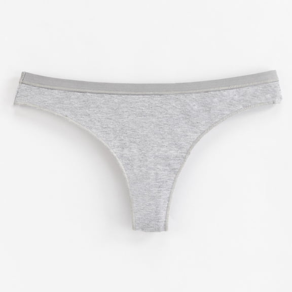 Summer Panties for Women High-waisted Women Fashion Solid Color Low Rise Thong Breathable Leisure Briefs Plus Size Everyday Underwear Casual Panties