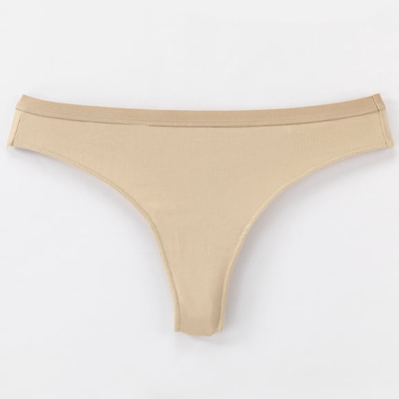 Summer Panties for Women High-waisted Women Fashion Solid Color Low Rise Thong Breathable Leisure Briefs Plus Size Everyday Underwear Casual Panties