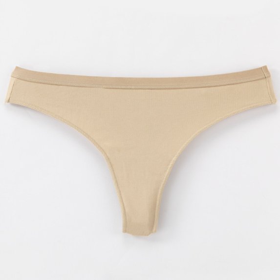 Summer Panties for Women High-waisted Women Fashion Solid Color Low Rise Thong Breathable Leisure Briefs Plus Size Everyday Underwear Casual Panties