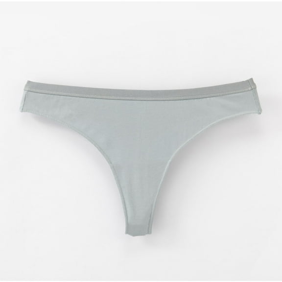 Summer Panties for Women High-waisted Women Fashion Solid Color Low Rise Thong Breathable Leisure Briefs Plus Size Everyday Underwear Casual Panties