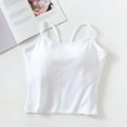 thumbnail image 1 of Tank Tops For Women with Built in Bras Summer Casual Crew Neck Sleeveless Spaghetti Strap Camisole Pullover Lightweight Tops for Women, 1 of 6