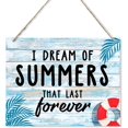 Summer Decor, Beach Decor, Hanging Wooden Plaques Decor, Beach House