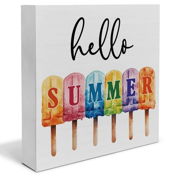 Summer Decor, Hello Summer Decorations Popsicles POSTER Summer Home Decor Indoor