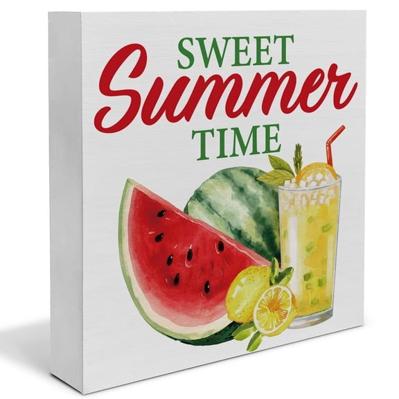 Summer Decor, Sweet Summer Decorations Watermelon Lemonade poster Summer Kitchen Home Decor Indoor