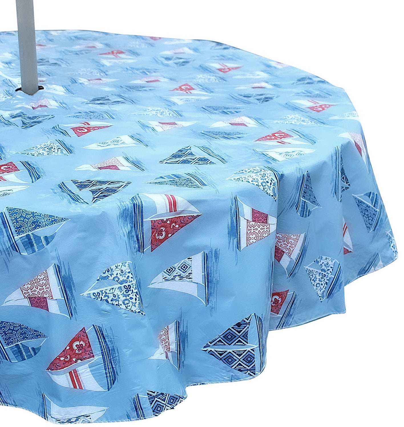 Summer Decorative Sails Coastal Sailboats Vinyl Tablecloths: Patio ...