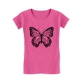 thumbnail image 1 of Summer Delight Butterfly Graphic T-Shirt for Girls: Cute, Comfortable & Durable, Perfect Summer Casual Wear for Kids XL (9-10) Wow pink, 1 of 3