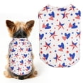 thumbnail image 1 of Summer Dog Clothes, 4Th of July Dog Outfit, Us Flag, Black Mesh, Breathable Sleeveless Apparel, White, Small Breeds, M, 1 of 9