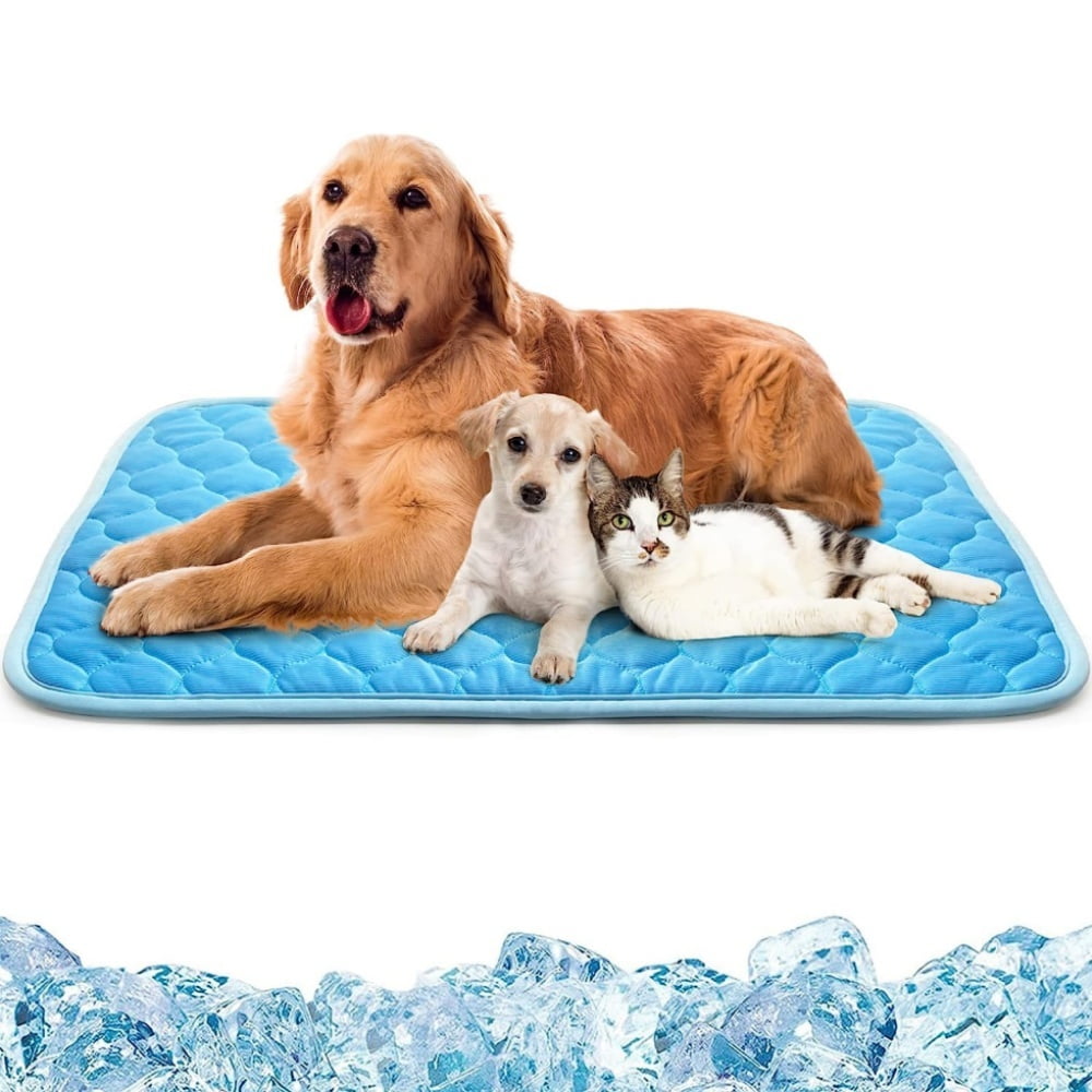 Summer Dog Cooling Mat for Large Dog,28 x 22 inch Cool Mat for dogs