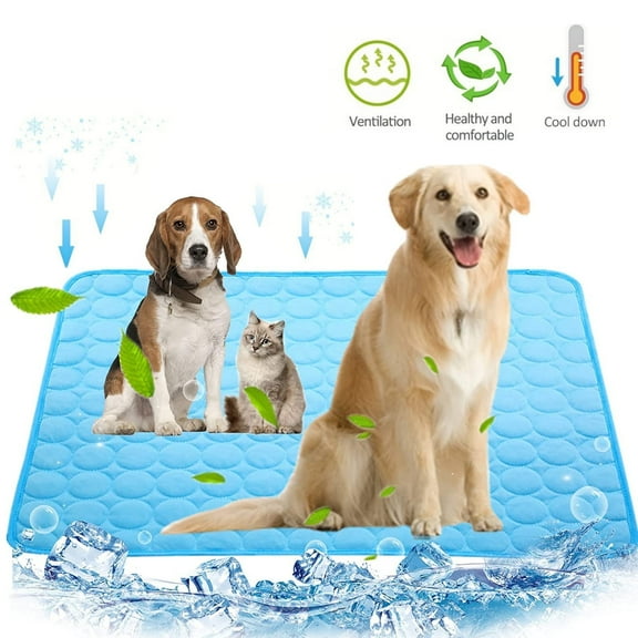 Summer Dog Cooling Mat for Large Dog,Washable Cooling Dog Bed ,Portable Cooling Pet Pad,40 x 28 inch