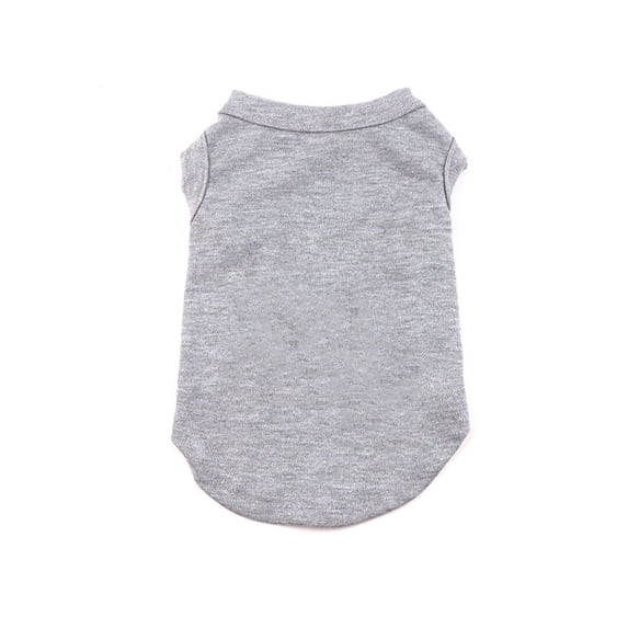 Summer Dog Shirt Cute Solid Color Lightweight Soft Breathable Elastic Sleeveless Vest for Small and Medium Sized Dogs,Grey,S