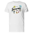 thumbnail image 1 of Summer Doodle, Surf, Sun, Beach T-Shirt Men -Image by Shutterstock, Male 4X-Large, 1 of 2