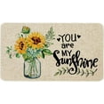 thumbnail image 1 of Summer Door Mat 30 X 17 Inch You are My Sunshine Sunflower Doormat Indoor Outdoor Entrance Floor Mat Non Slip Summer Decor Rubber Welcome Mats, 1 of 6