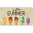 thumbnail image 1 of Summer Door Mat,Colorful Watermelon Ice Cream Indoor Outdoor Non-Slip Hello Summer Doormat,Entryway Front Porch Summer Welcome Door Mats for Entrance Decor 30" x 17", 1 of 6