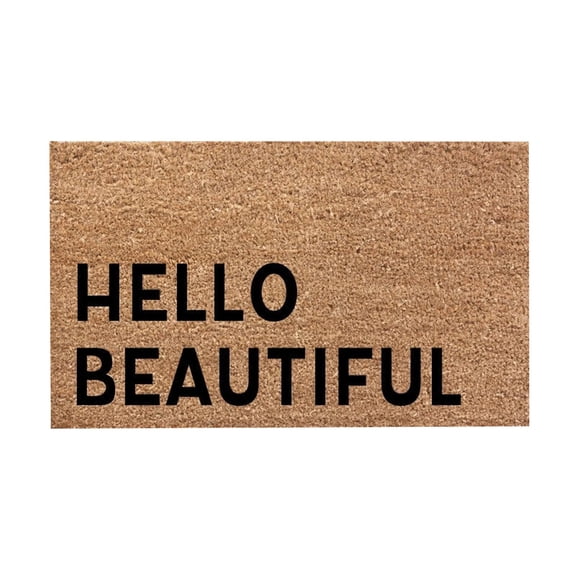 Summer Door Mat Durable Front Welcome Mat Front Door Mat Inside Entrance Rectangular Coir and Rubber Entryway Welcome Doormat Funny Door Mats Outdoor Indoor Non-Slip Doormat for Entryway 16x24IN