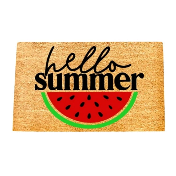 Summer Door Mat Indoor Doormats Door Matts Outdoors Summer Funny Doormat Watermelon Carpet Welcome Living Room Parties Mats Outside Door Mats for Home Entry Floor Warehouse Clearance 16x24IN