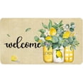 thumbnail image 1 of Summer Door Mat,Lemon Yellow Indoor Outdoor Non-Slip Summer Doormat,Entryway Front Porch Summer Welcome Door Mats for Entrance Decor 30" x 17", 1 of 6