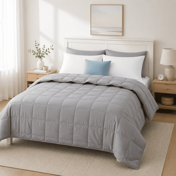 Summer Downforter Queen Size Extra Lightweight Duvetet Grey