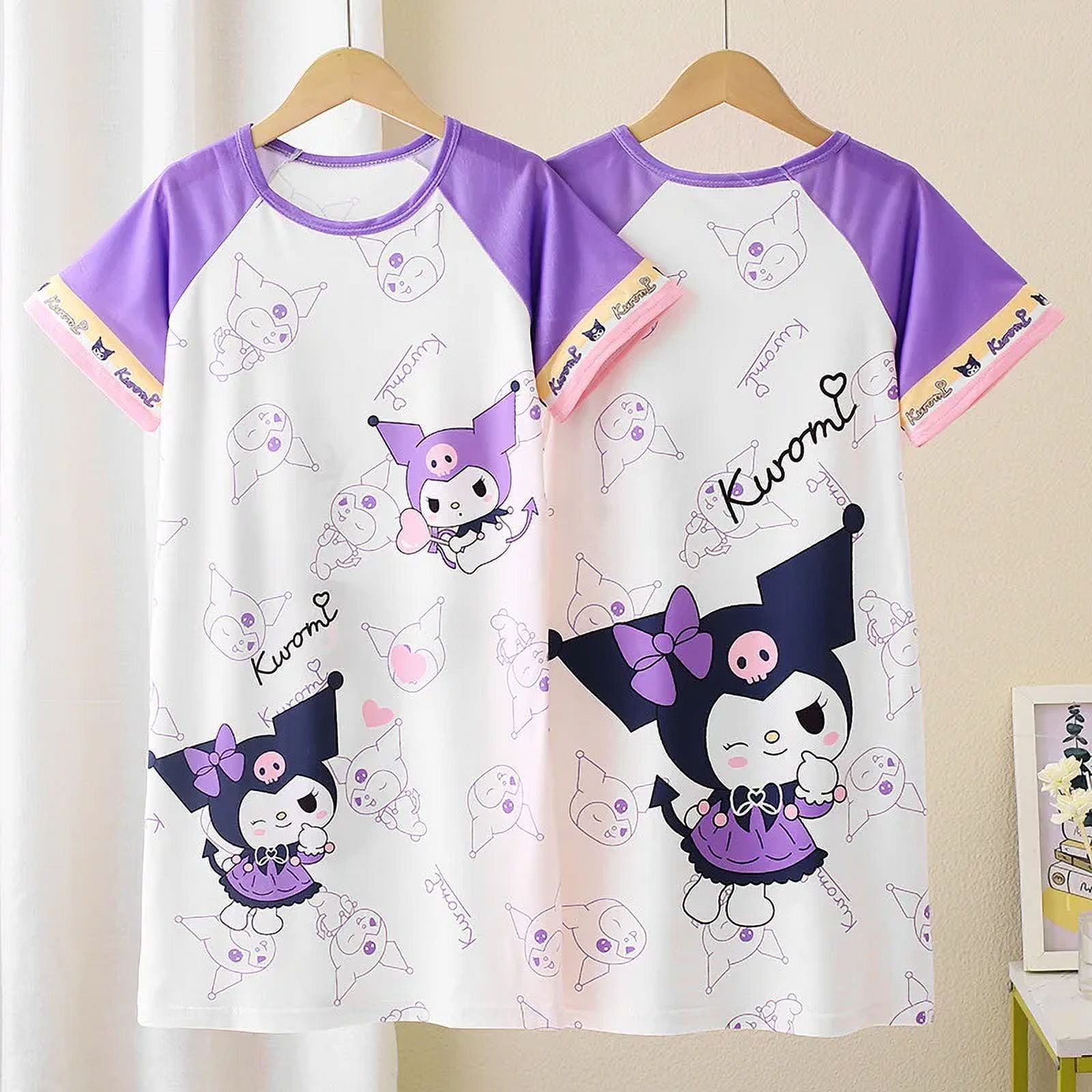 Summer Dress Girls Pajama Sanrio Cinnamoroll Kuromi My Melody Hello ...