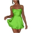 thumbnail image 1 of Wo-Fusoul Summer Dress for Women Women's Solid Color Camisole Jumpsuit Dress, Elegant Evening Wear Womens Summer Dress, 1 of 8