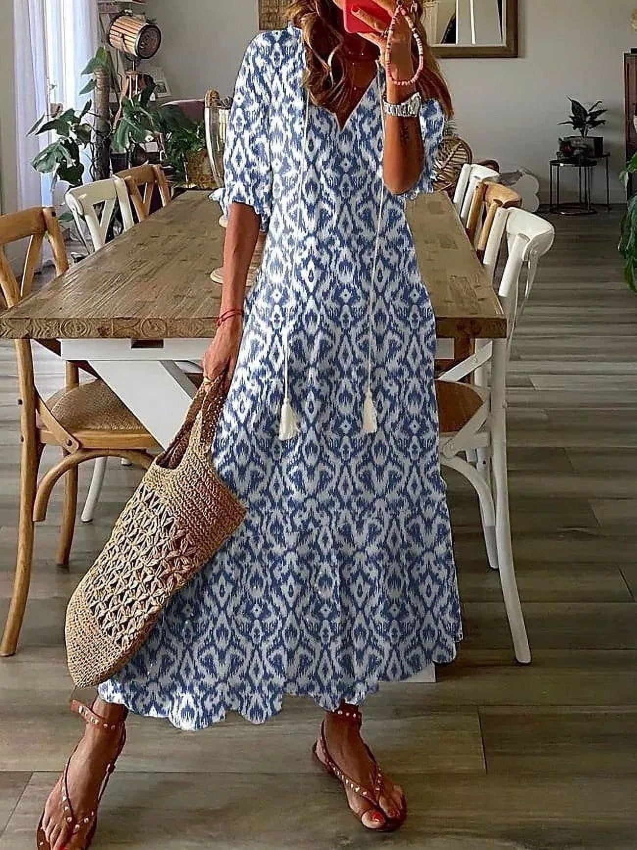 Summer Dress for Women 2024 Plus Size Fashion Casual Spring And Summer