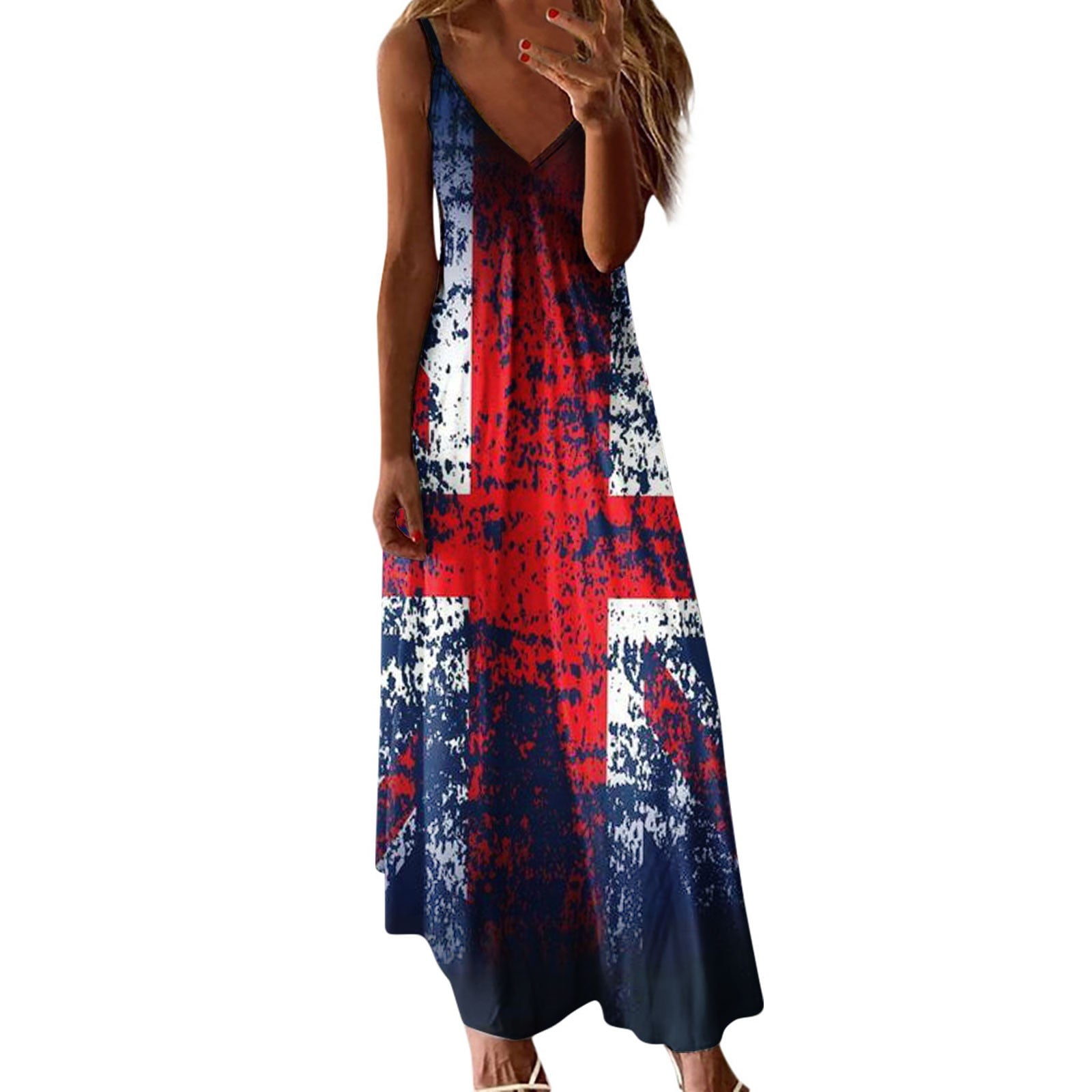 Summer Dress for Women Sexy V Neck Spaghetti Strap Ethiopia Ubuy