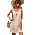 thumbnail image 1 of Summer Dress for Women Sleeveless Tank Dress with Pockets Casual Short A Line Dress Crewneck Sundress  XL, 1 of 6