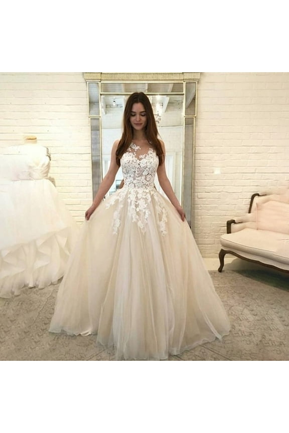 Summer Dress for Women Women Fashion Floral Lace Wedding Elegant Chiffon Evening Party Dress Ball Gown Dresses Polyeste White 2Xl