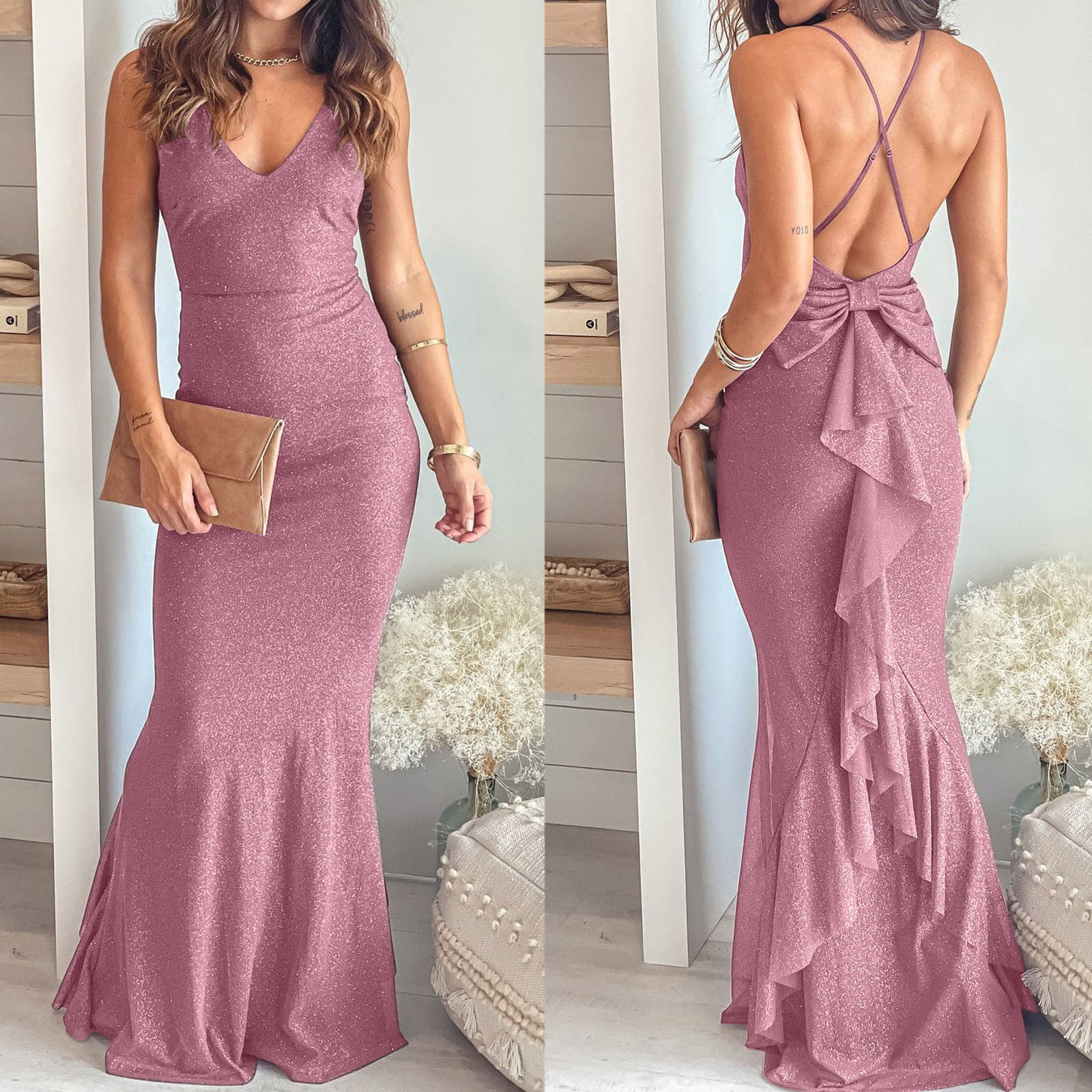 Long Light Purple Dress