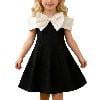 Summer Dresses Bow Tie Strapless Sleeveless Tutu Dress for Birthday Party Girls Dresses