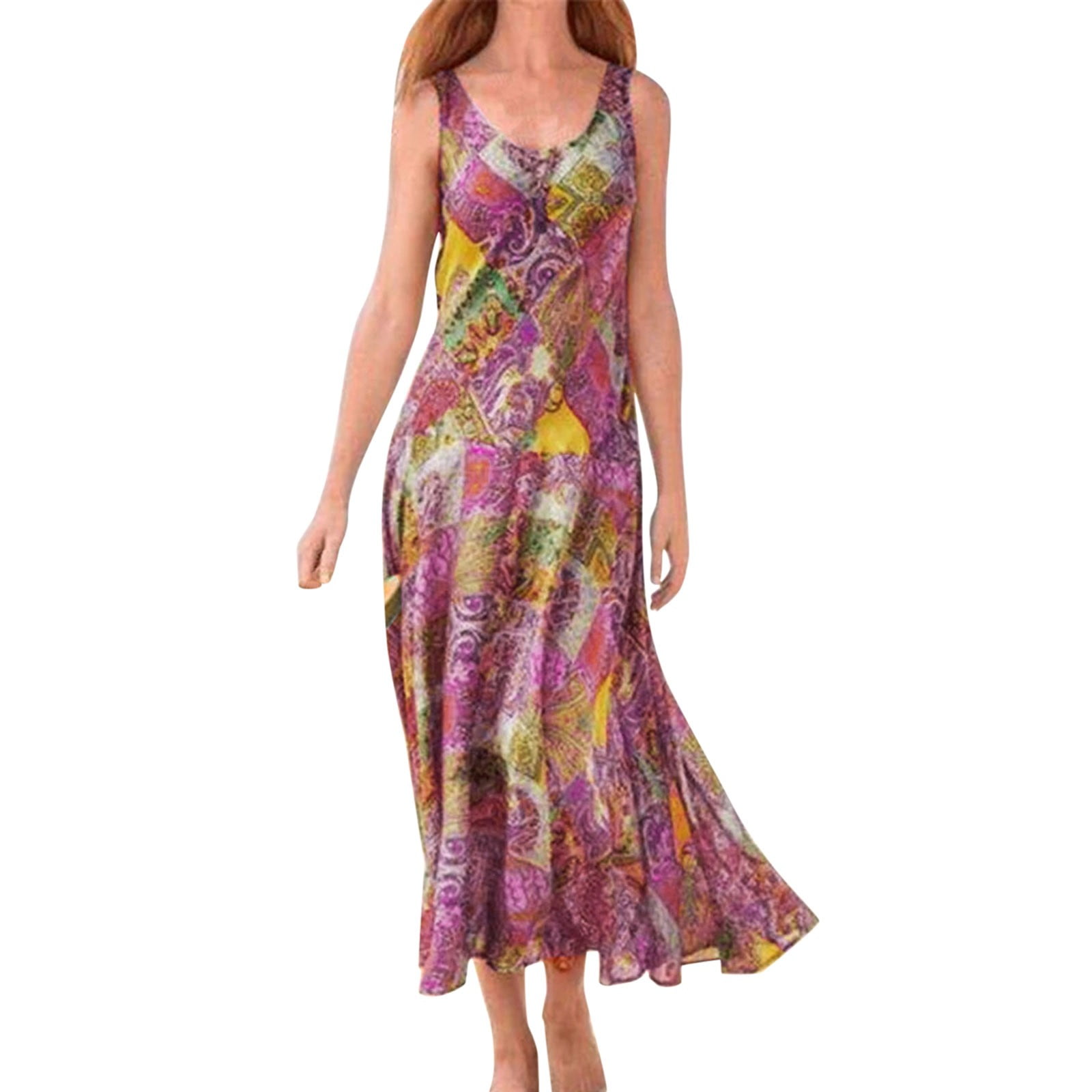 Floerns Women's Floral Backless Strapless Maxi Dress - Summer Cut-Out Tube Dress For Weddings & Vacation - View #6
