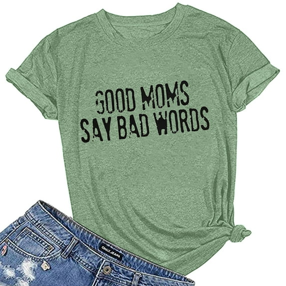 Summer Dresses For Women Letter Printing Short Sleeve Shirt Tops Blouse